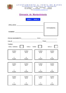 Gimnasia de Mantenimiento - Patronato Municipal de Deportes de