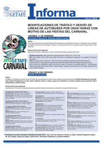 Informa Carnavales - Ayuntamiento de Getafe