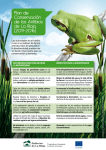 Plan de Conservación de los Anfibios de La Rioja (2011