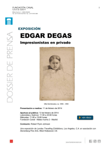 EDGAR DEGAS - Fundación Canal
