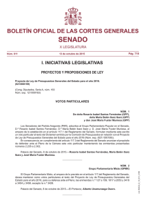 Votos particulares - Congreso de los Diputados