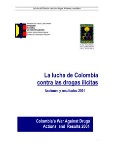La lucha de Colombia contra las drogas ilícitas