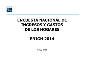 Encuesta Nacional de Ingresos y Gastos de los Hogares 2014