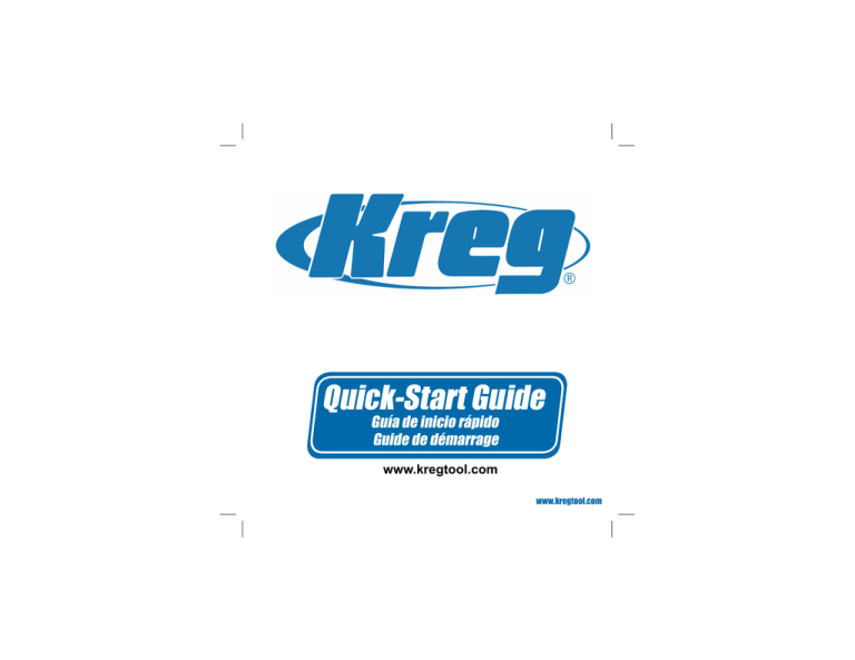 Kreg Jig Quick Start Guide 610.indd