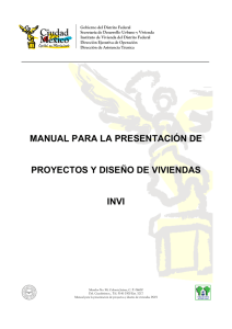 manual para la presentación de proyectos y diseño de viviendas invi
