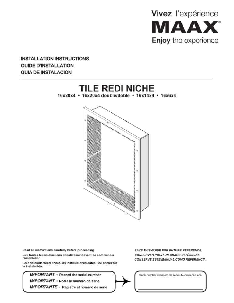 tile redi niche