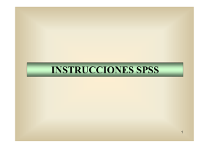 Instrucciones SPSS