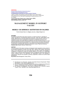 Management model in support values
