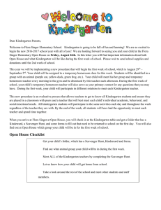 Kindergarten Letter2016