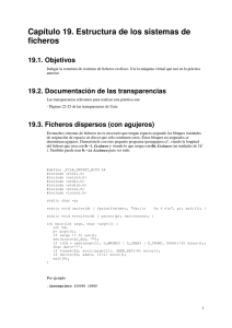 Capítulo 19. Estructura de los sistemas de ficheros