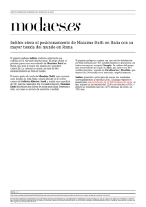Inditex eleva el posicionamiento de Massimo Dutti en Italia con su