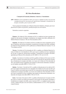 III. Otras Resoluciones - Sede electrónica del Gobierno de Canarias