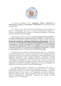 La Junta de Gobierno de la Agrupación Técnica Profesional de