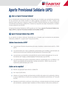 Aporte Previsional Solidario (APS)