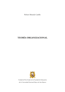 teoría organizacional - Instituto Dr. Sallares