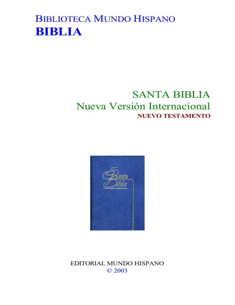 Santa Biblia Nueva Versión Internacional 8581