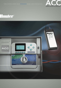 decodificador - Hunter Industries