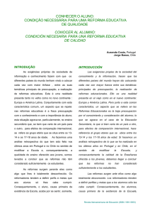 conhecer o aluno - Revista Iberoamericana de Educación