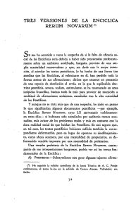 Tres versiones de la Encíclica "Rerum Novarum"
