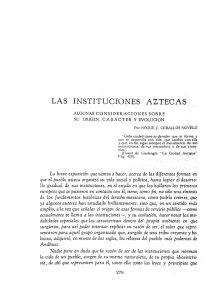 LAS INSTITUCIONES AZTECAS, - Museo Nacional de Antropología