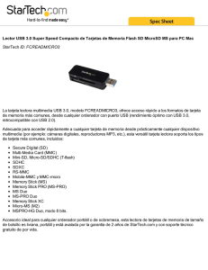 Lector USB 3.0 Super Speed Compacto de Tarjetas de Memoria