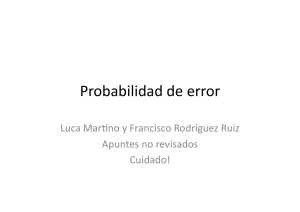 Probabilidad de error - Luca Martino Home Page