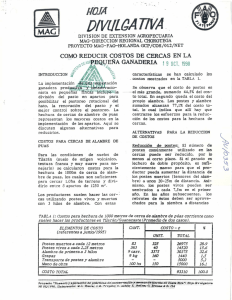 Como reducir costos de cercas en la pequeña ganadería