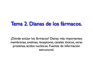 Tema 2. Dianas de los fármacos.