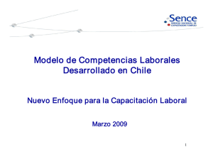 Modelo de Competencias Laborales Desarrollado en Chile