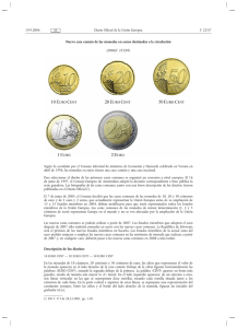Nuevas caras comunes de las monedas en euros