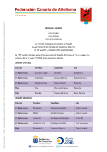 CIRCULAR 13/2013 -A los Clubes -A los Atletas