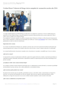 Cesfam Rienzi Valencia de Rengo inicia campaña de vacunación