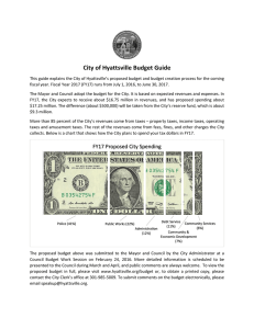 City of Hyattsville Budget Guide