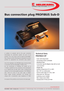 Bus connection plug PROFIBUS Sub-D