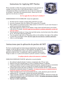 Instructions for Applying MIT Patches Instrucciones para la