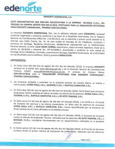 Page 1 edenorte Edenorte Dominicana, S.A. EDENORTE