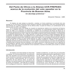 Del Pacto de Olivos a la Alianza UCR-FREPASO