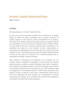 En obras. Coleção Teixeira de Freitas