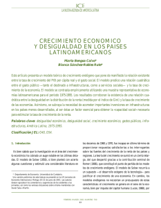 crecimiento economico y desigualdad en los paises latinoamericanos
