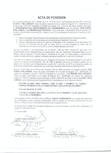 acta de posesion - Gobernación de Cundinamarca