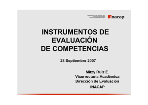 Instrumentos Evaluación de Competencias