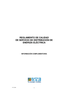 reglamento de calidad de servicio de distribución de energía