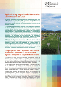 Agricultura y seguridad alimentaria: La contribución del OIEA