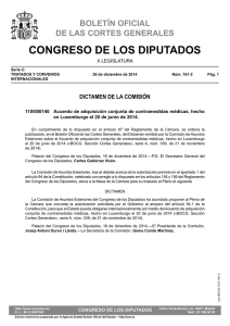 Dictamen de la Comisión - Congreso de los Diputados