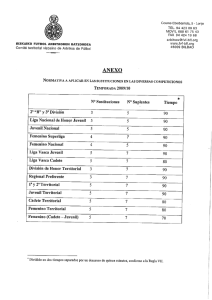 tiempos, sustituciones... - Federación Vizcaína de Fútbol