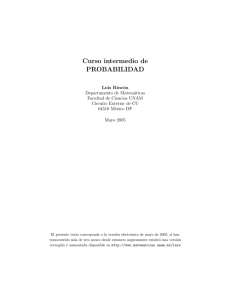 Curso intermedio de PROBABILIDAD