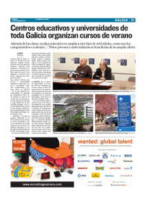 Centros educativos y universidades de toda Galicia organizan