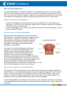 Diaphragmatic Hernia Handout-Spanish.indd