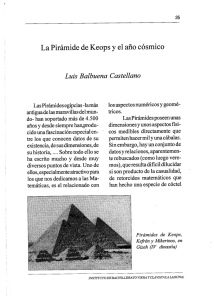 La Pirámide de Keops y el año cósmico