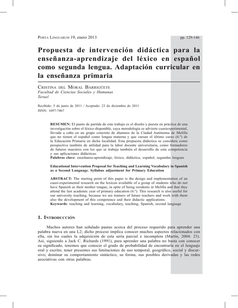 Propuesta De Intervención Didáctica Para La Enseñanza 0283